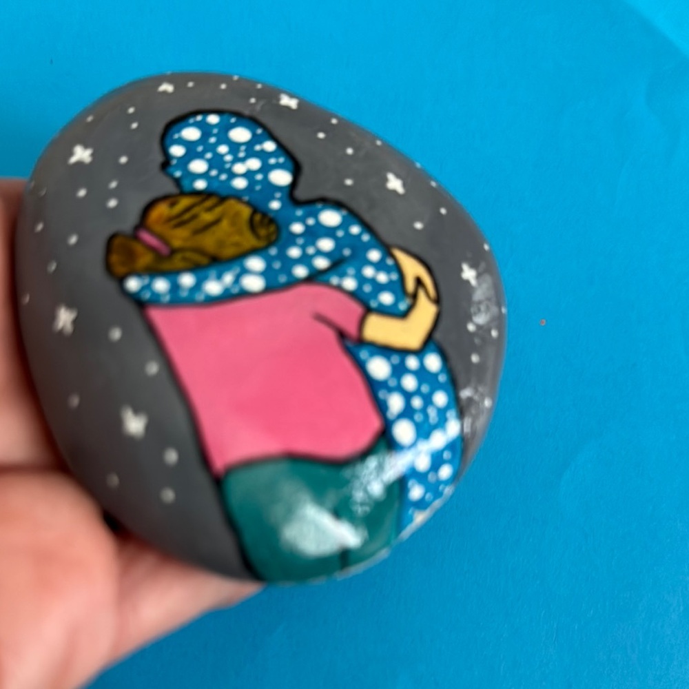 Hand-Painted “In Memory” Rock - Picture 5 of 7